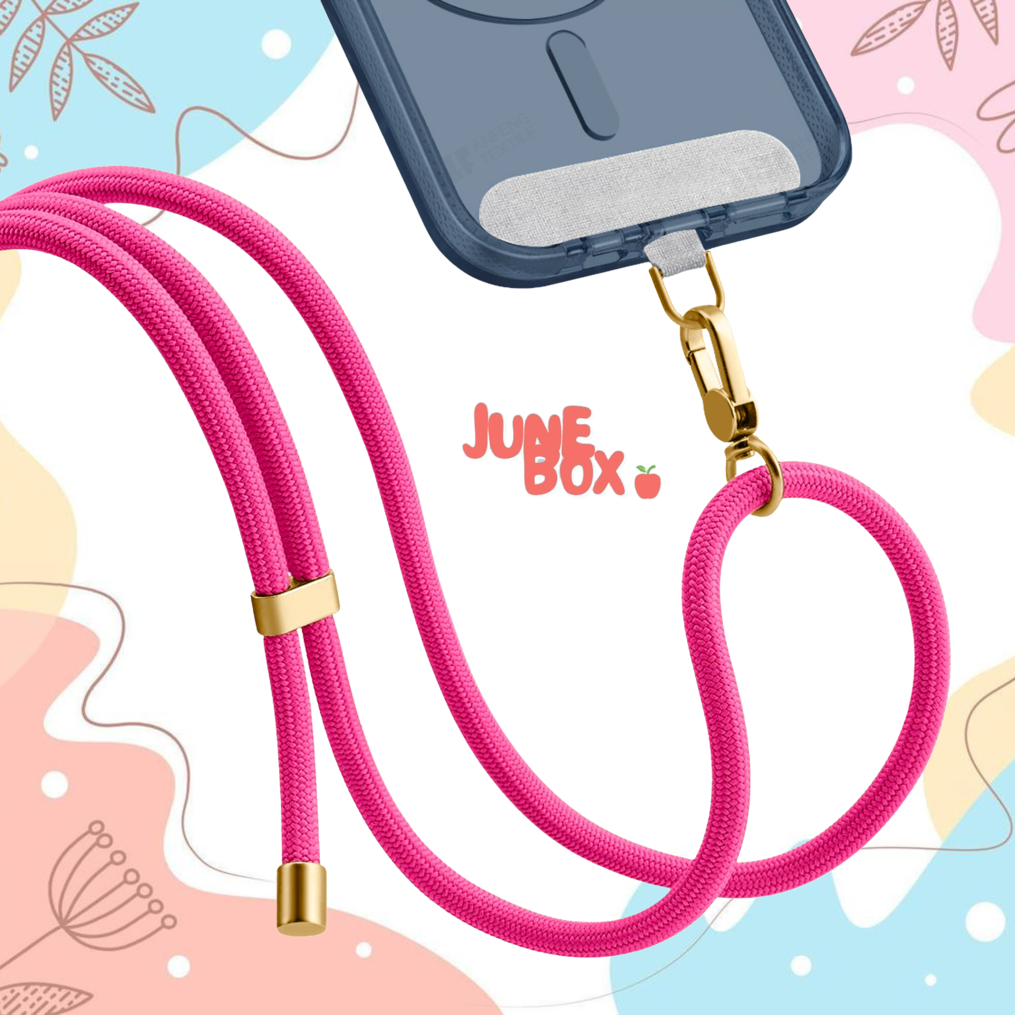 Pastel Orange Universal Phone Lanyard