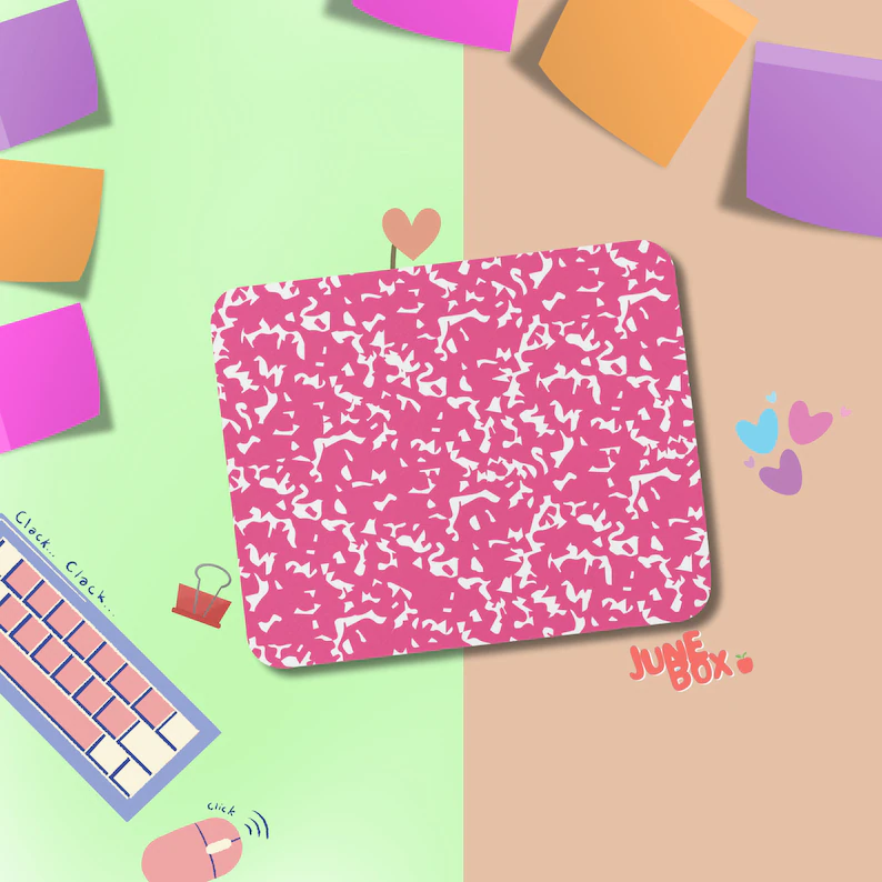 Cute Pink Teacher Mouse Pad