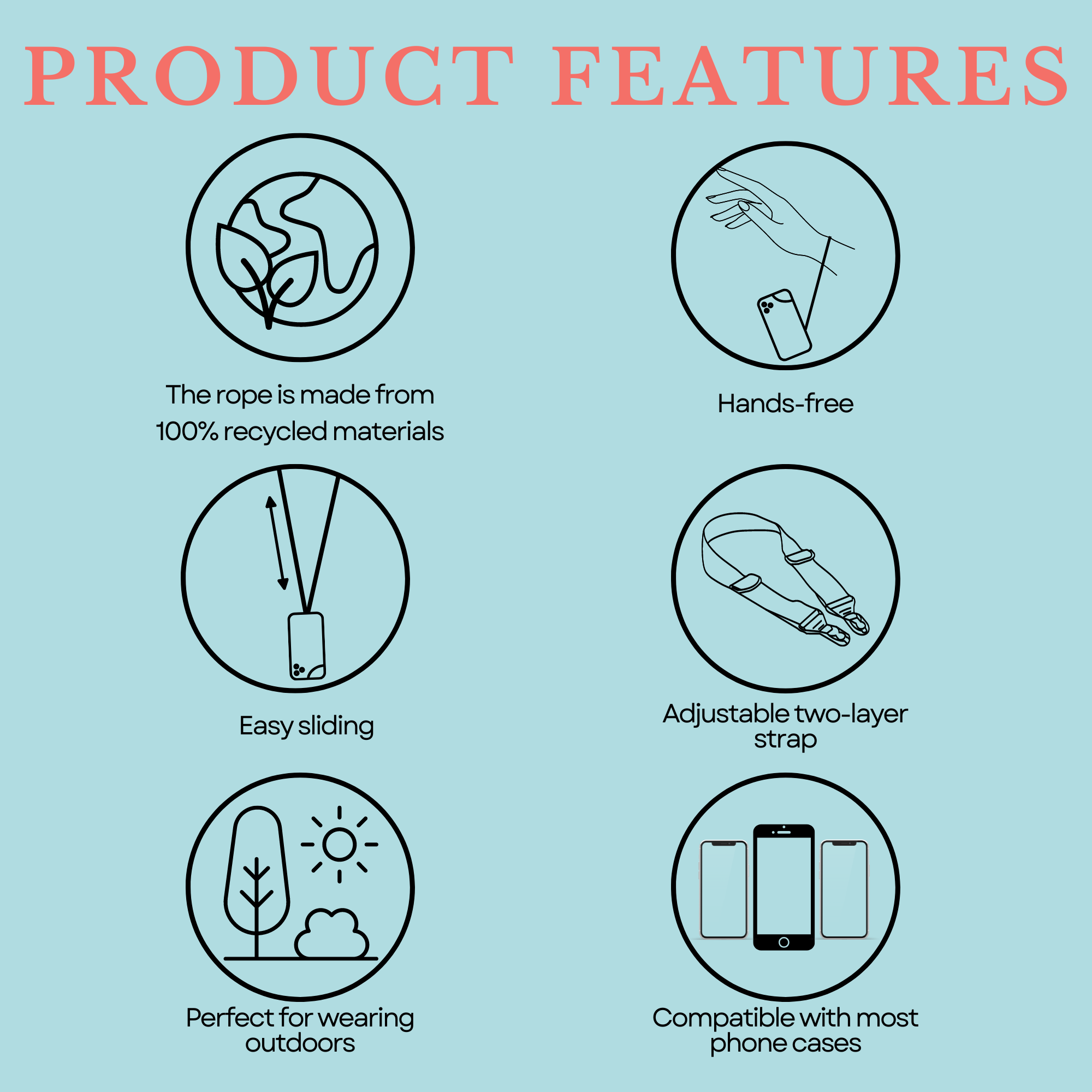 Pink Universal Phone Lanyard