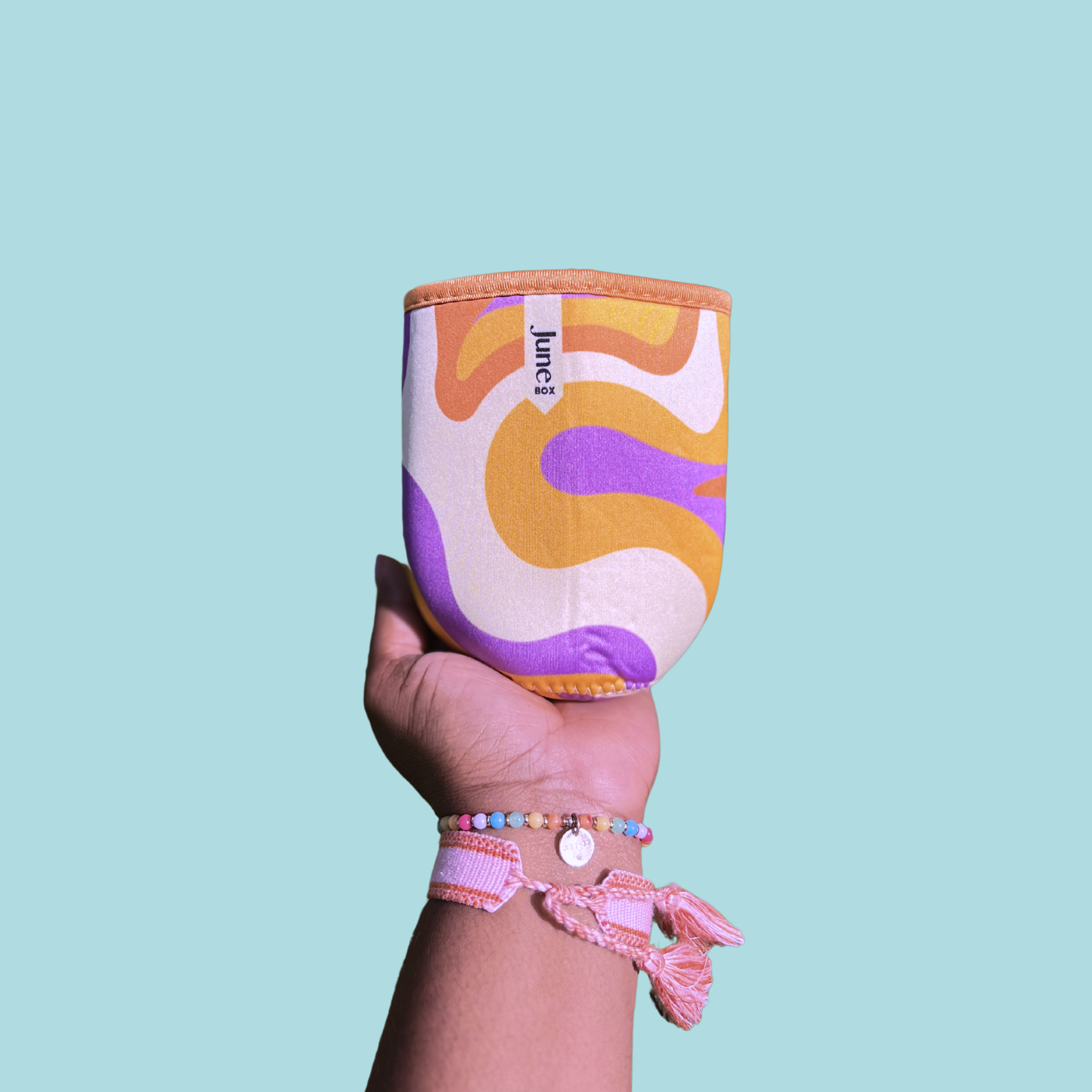 2-Pack Retro Swirl Print Cup Sleeve