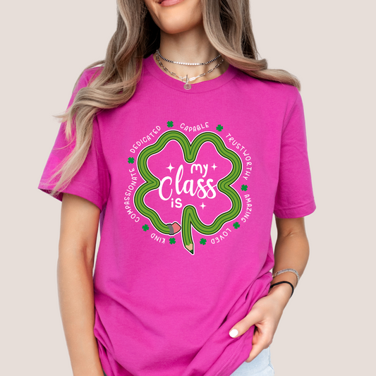 My Class Affirmation Tee-White Print