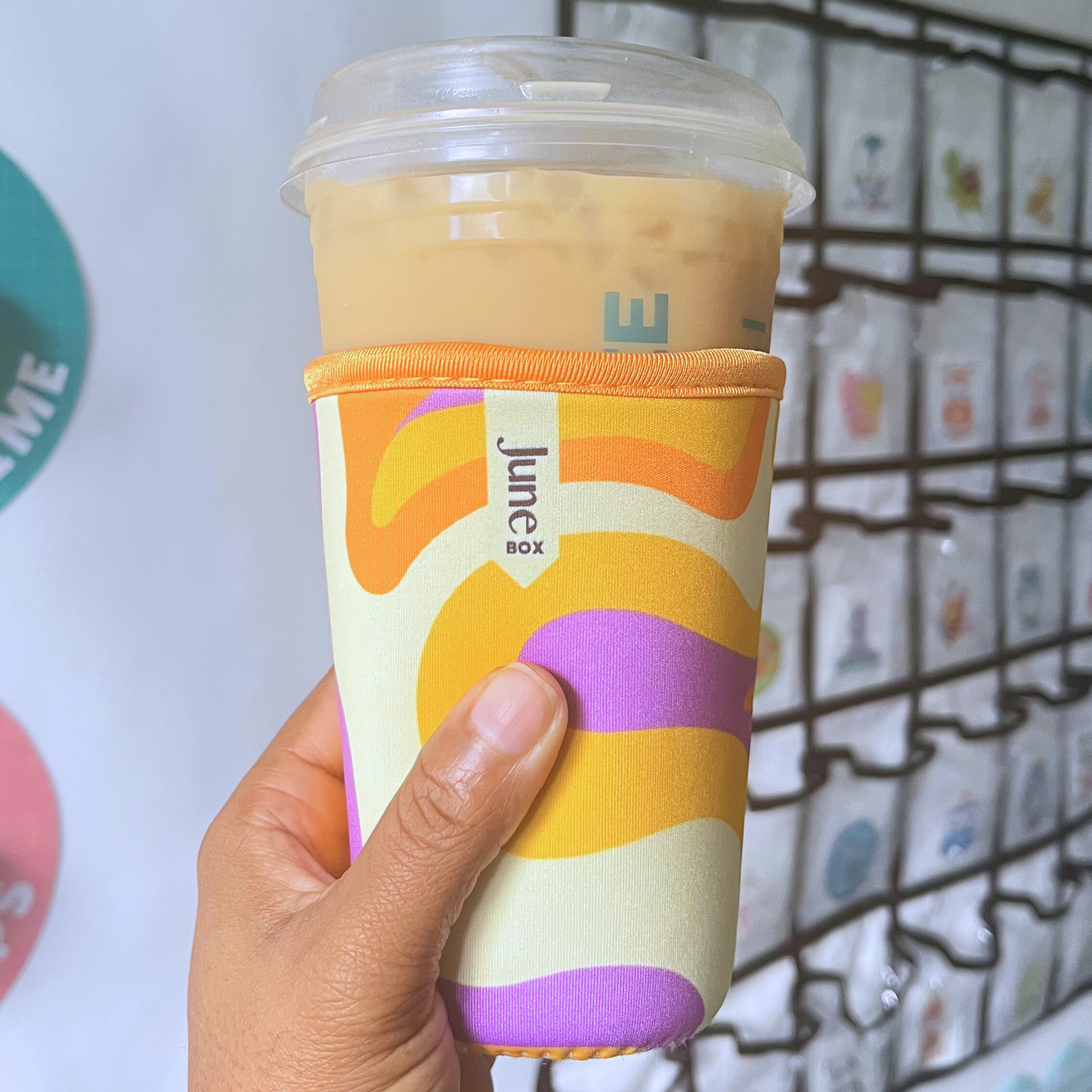 2-Pack Retro Swirl Print Cup Sleeve