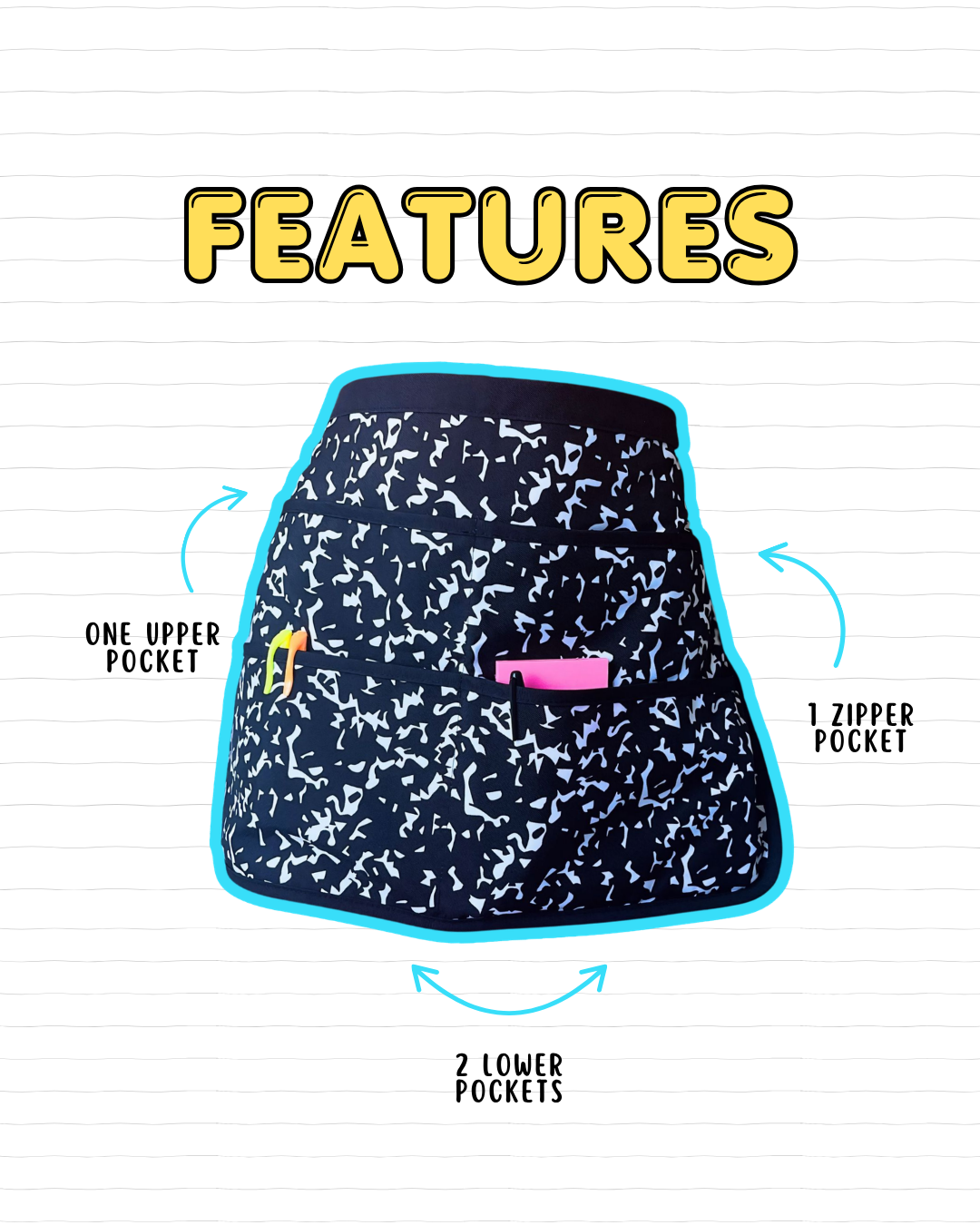 Notebook Print Apron
