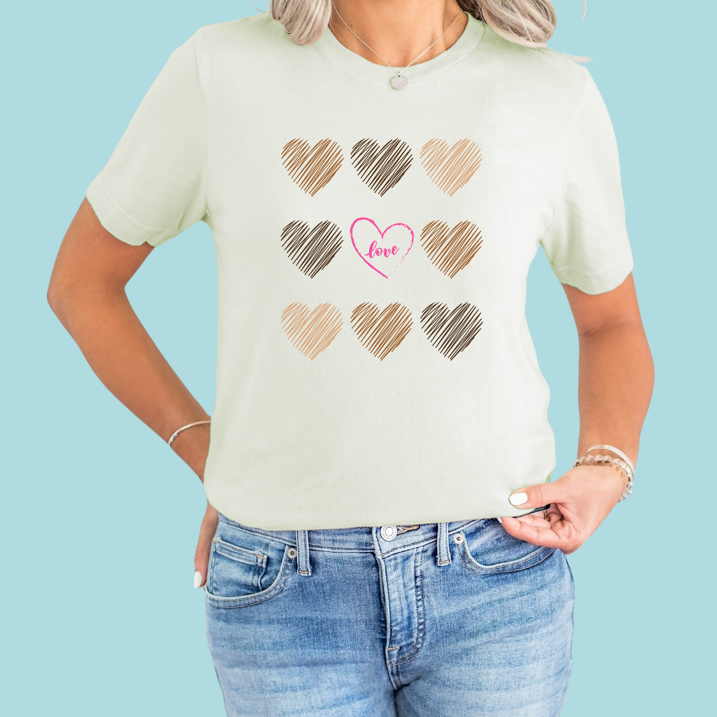 Diversity Hearts- Teacher Tee