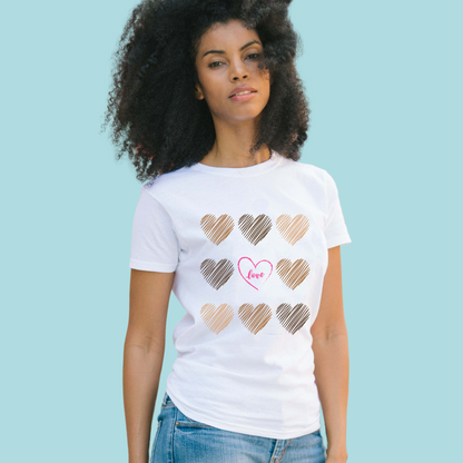 Diversity Hearts- Teacher Tee