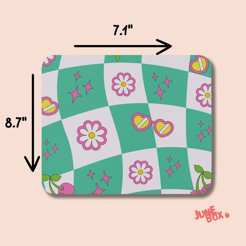 Girly Cute Light-Green Mouse Pad