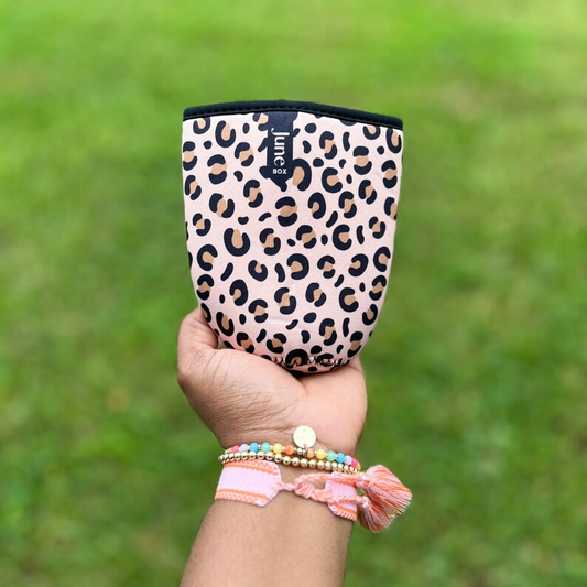 ONE Leopard Print Reusable Cup Sleeve